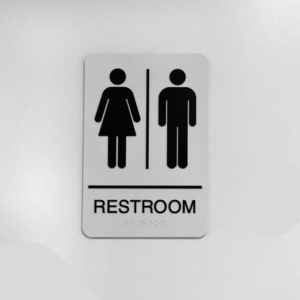 bathroom signs